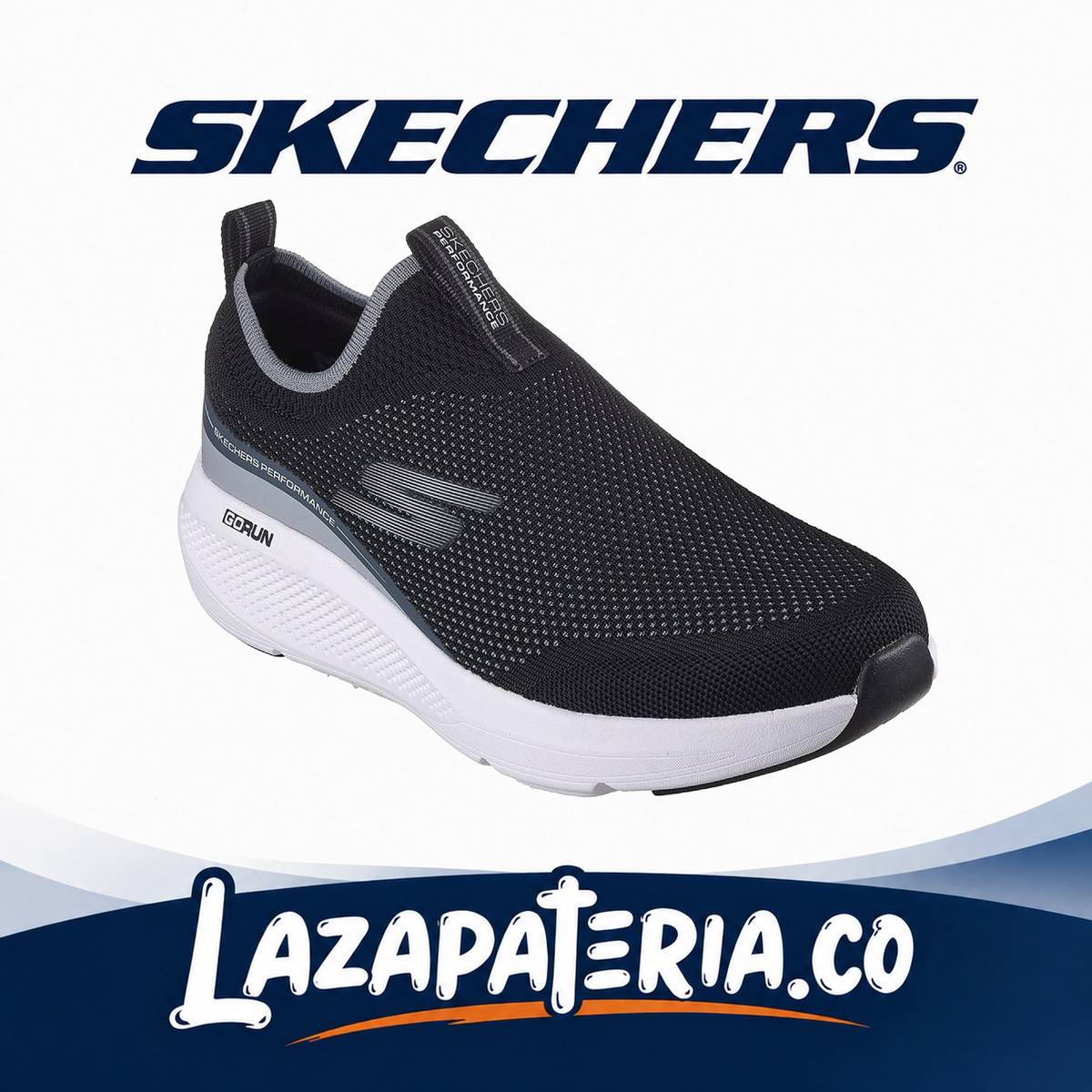 SKECHERS HOMBRE GORUN NEGRO C22P0332BKW