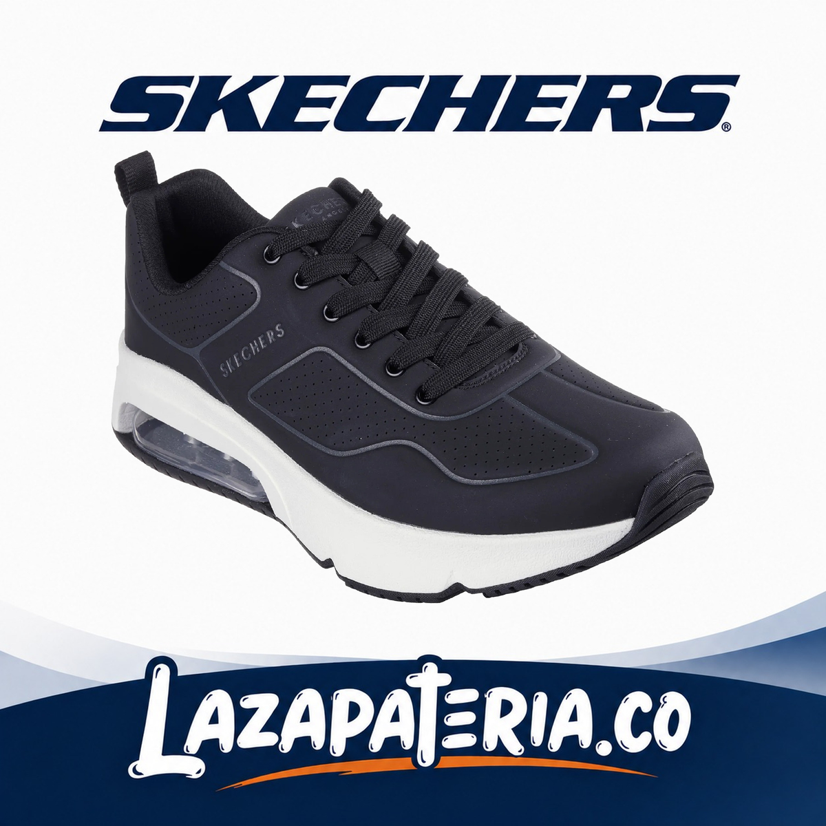 SKECHERS HOMBRE UNO EVOLVE NEGRO C18P3030BLK