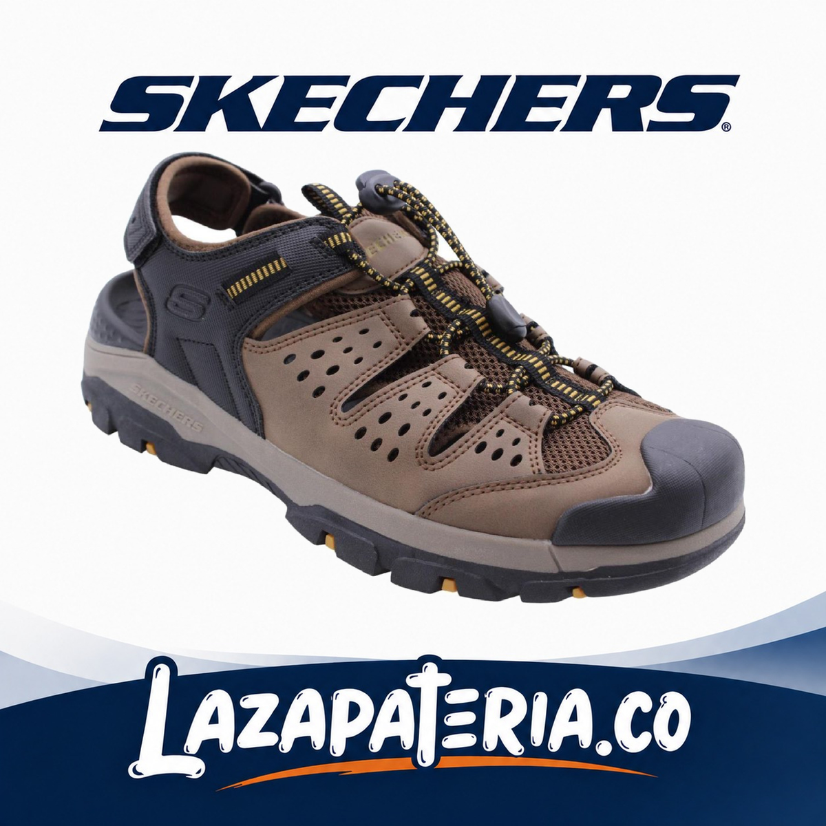 SKECHERS HOMBRE TRESMEN CAFÉ C20P5113BRBK
