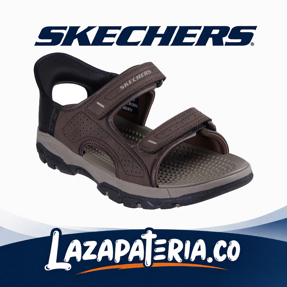 SKECHERS HOMBRE SLIP-INS CAFÉ C20P5289CHOC