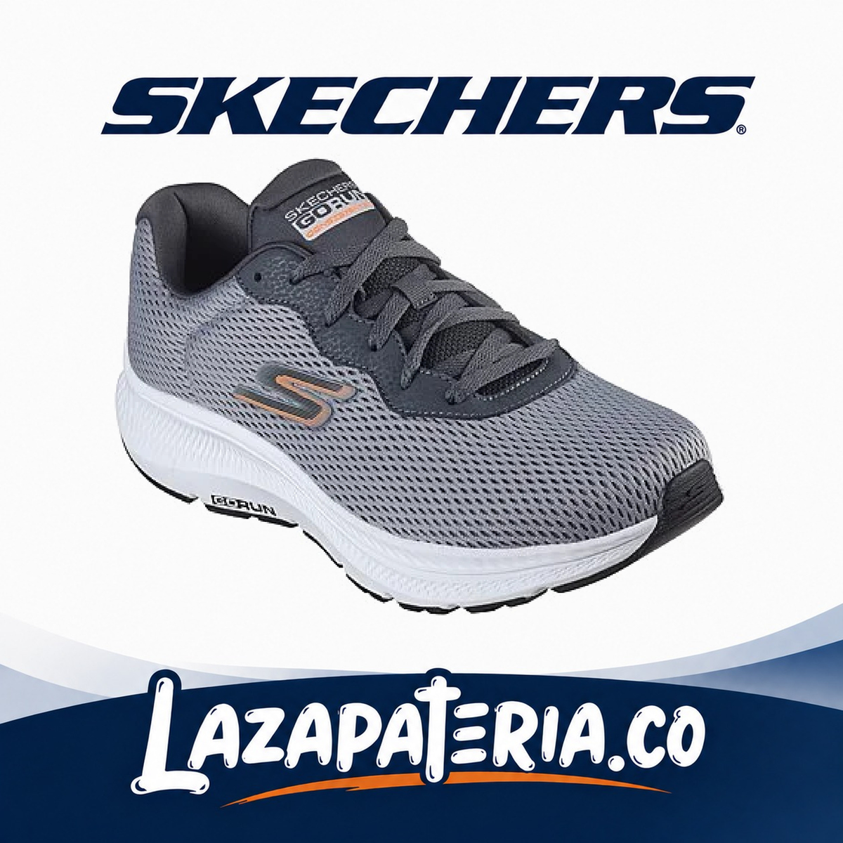 SKECHERS HOMBRE GORUN GRIS C22P0864GRY