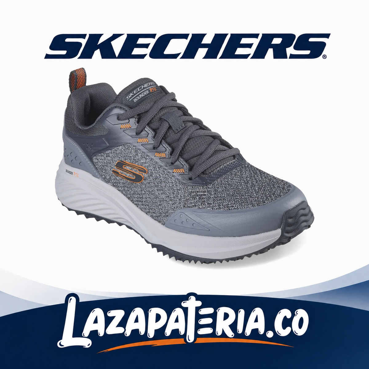 SKECHERS HOMBRE BOUNDER RSE GRIS C23P2783GYOR