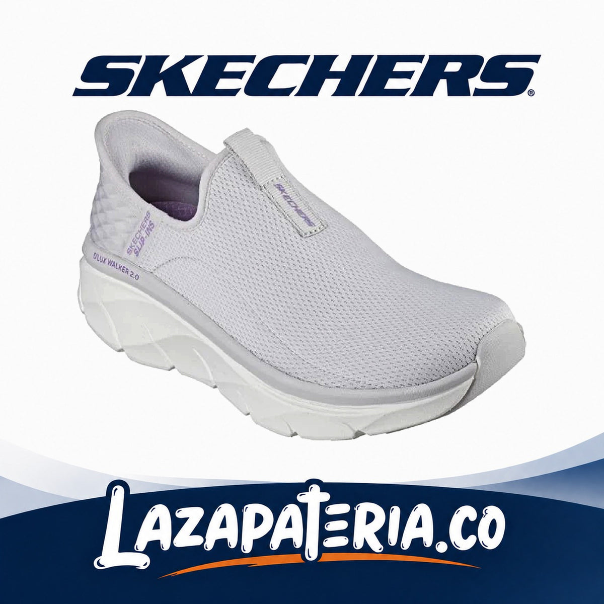 SKECHERS MUJER SLIP-INS GRIS C15P0099LGLV