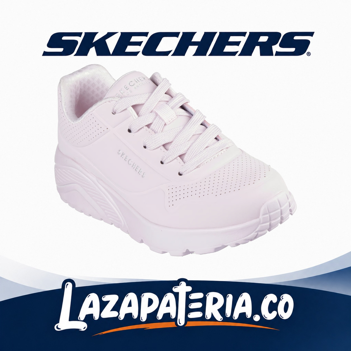Tenis Skechers UNO Lite Niña Rosado C31P0450LLTPK