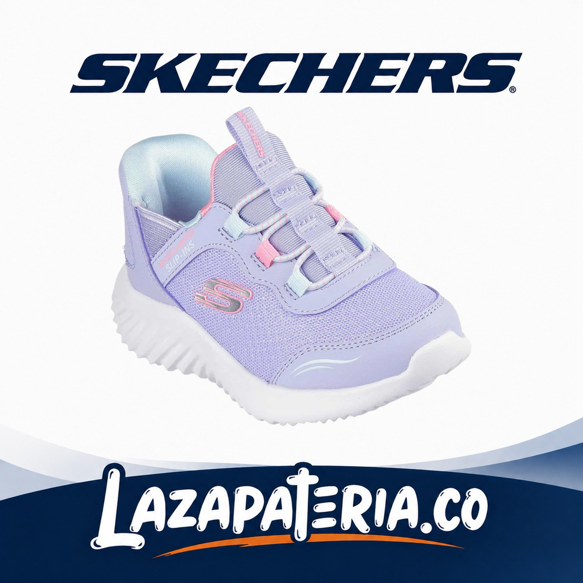 SKECHERS BEBÉ SLIP-INS LILA C30P3585NLAV