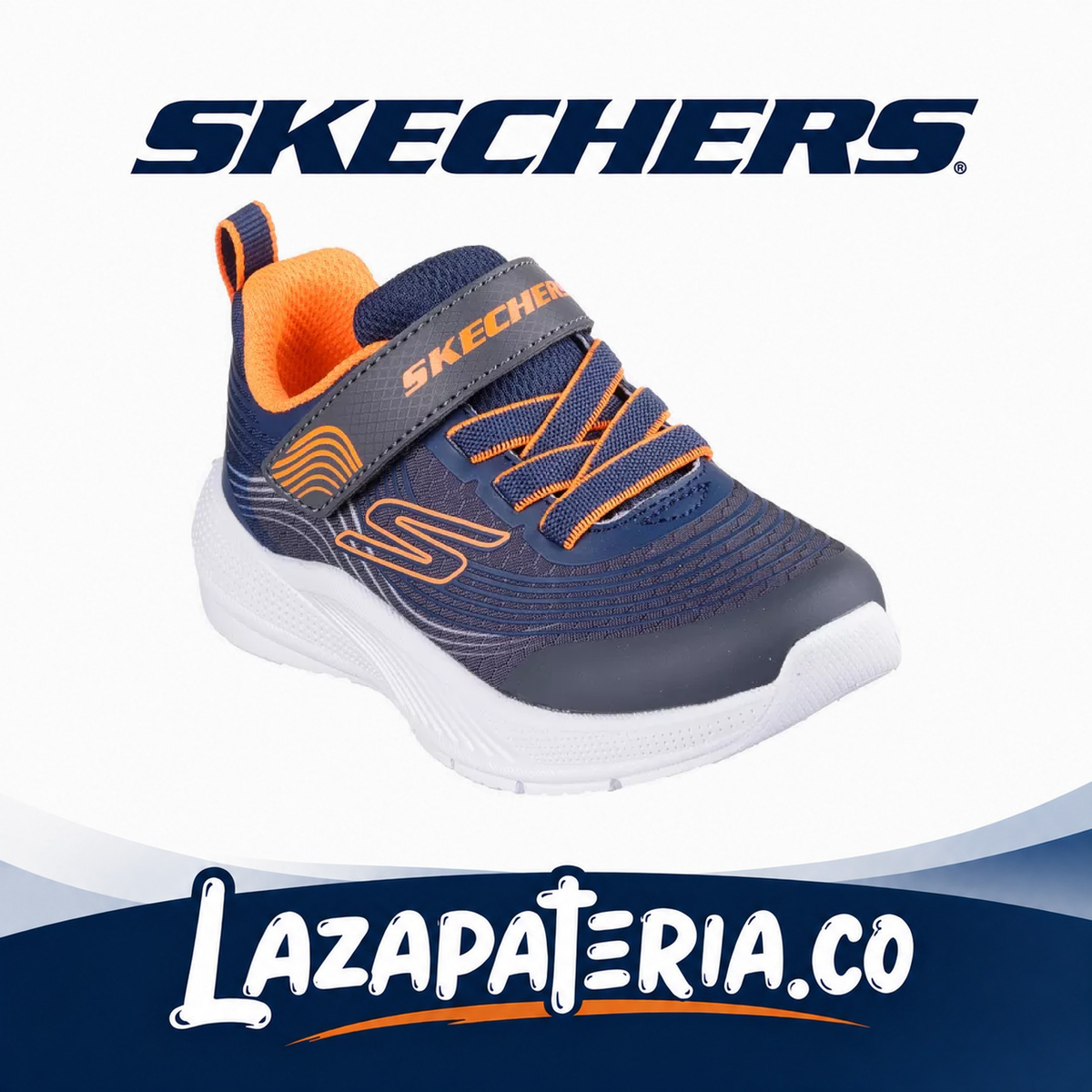 SKECHERS BEBÉ MICROSPEC AZUL NAVY C40P3926NNVOR