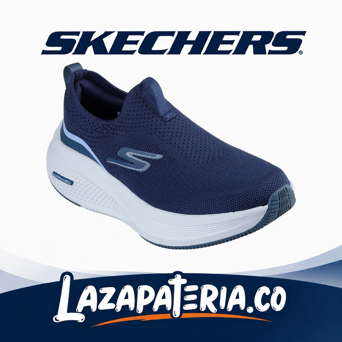 SKECHERS MUJER GORUN ELEVATE AZUL NAVY C12P9010NVBL