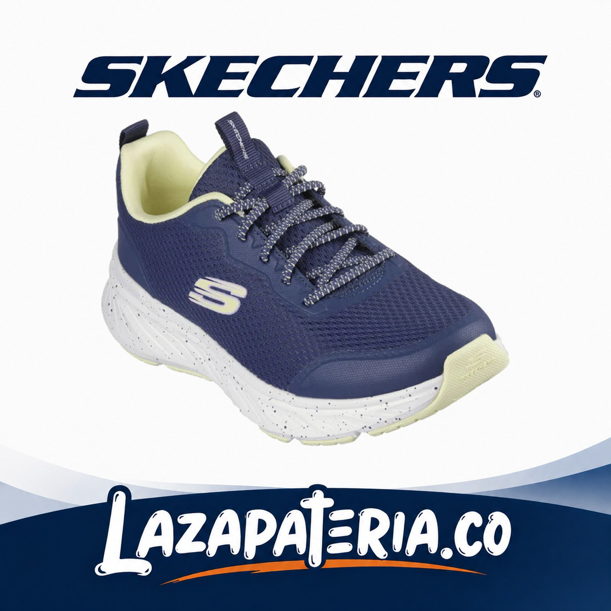 SKECHERS MUJER EDGERIDE AZUL NAVY C15P0472NVLM