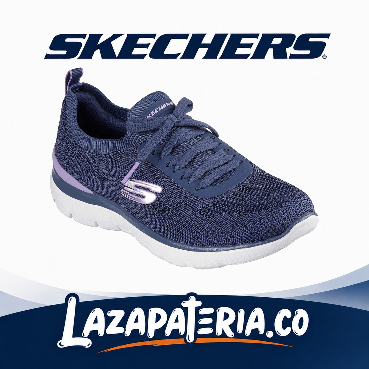 SKECHERS MUJER SUMMITS AZUL NAVY C15P0122NVLV
