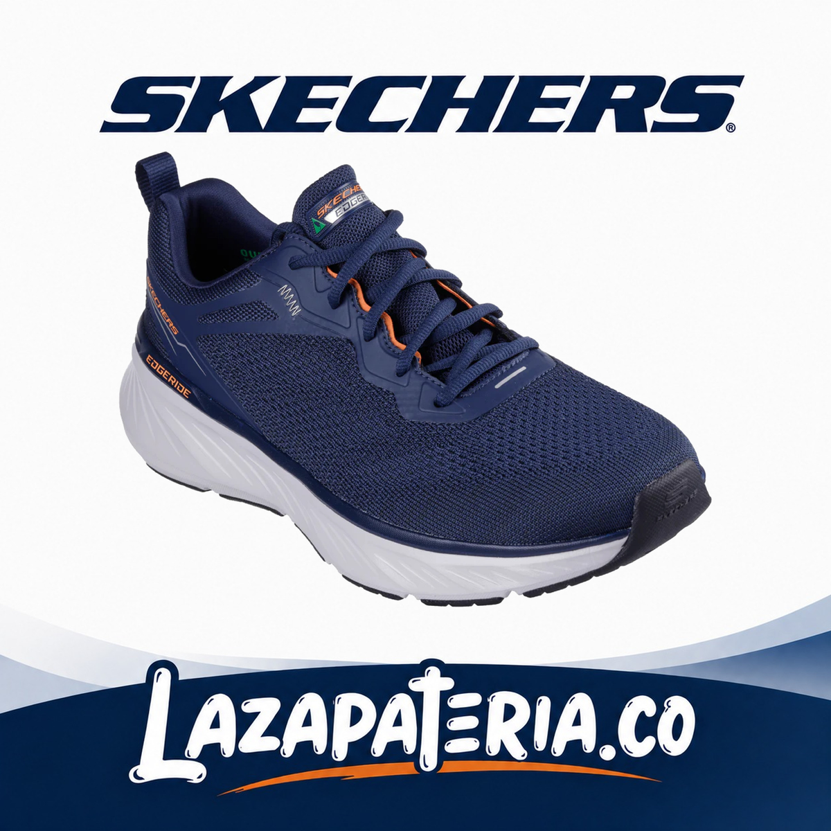 SKECHERS HOMBRE EDGERIDE AZUL NAVY C23P2836NVOR
