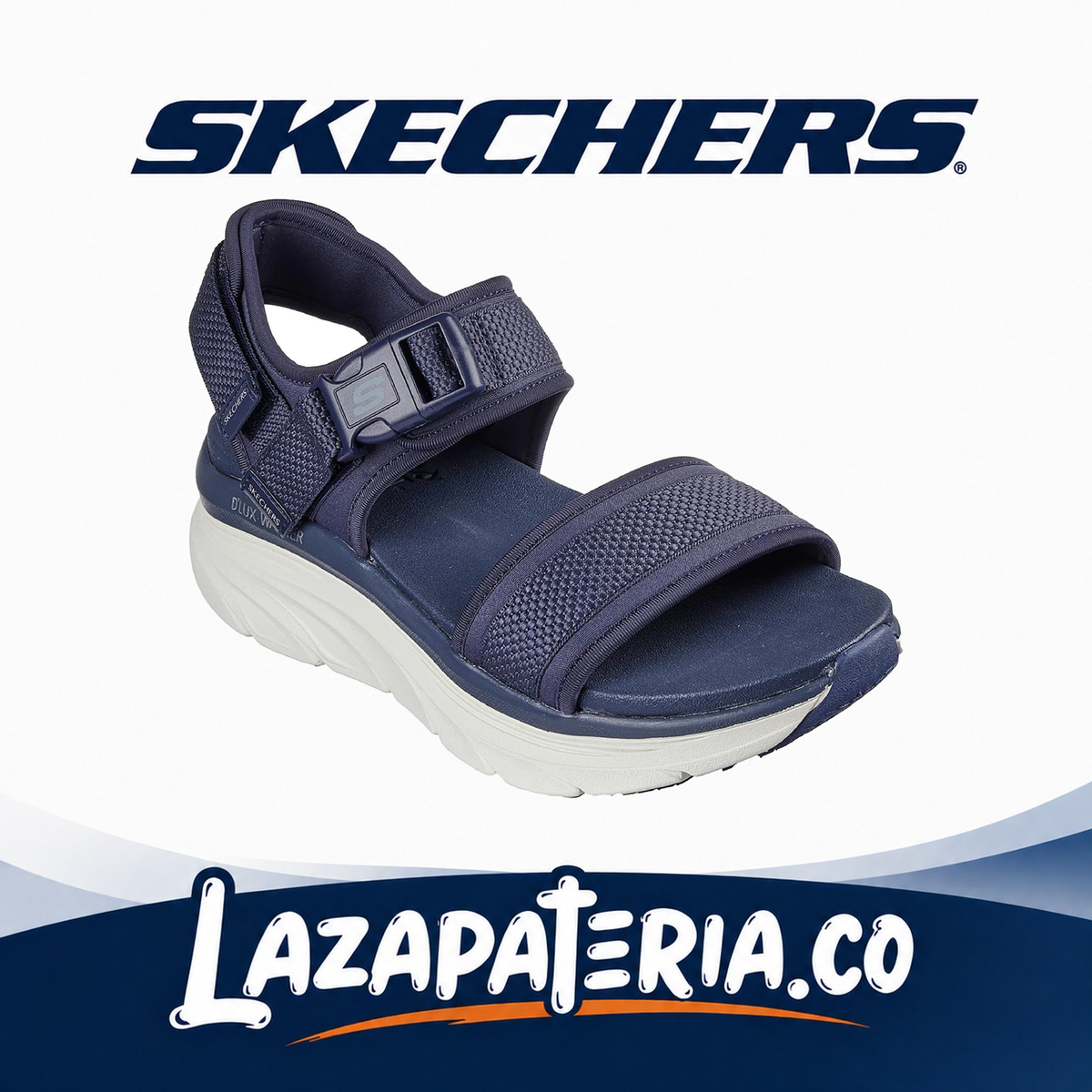 SKECHERS MUJER D'LUX WALKER AZUL NAVY C11P9824NVY