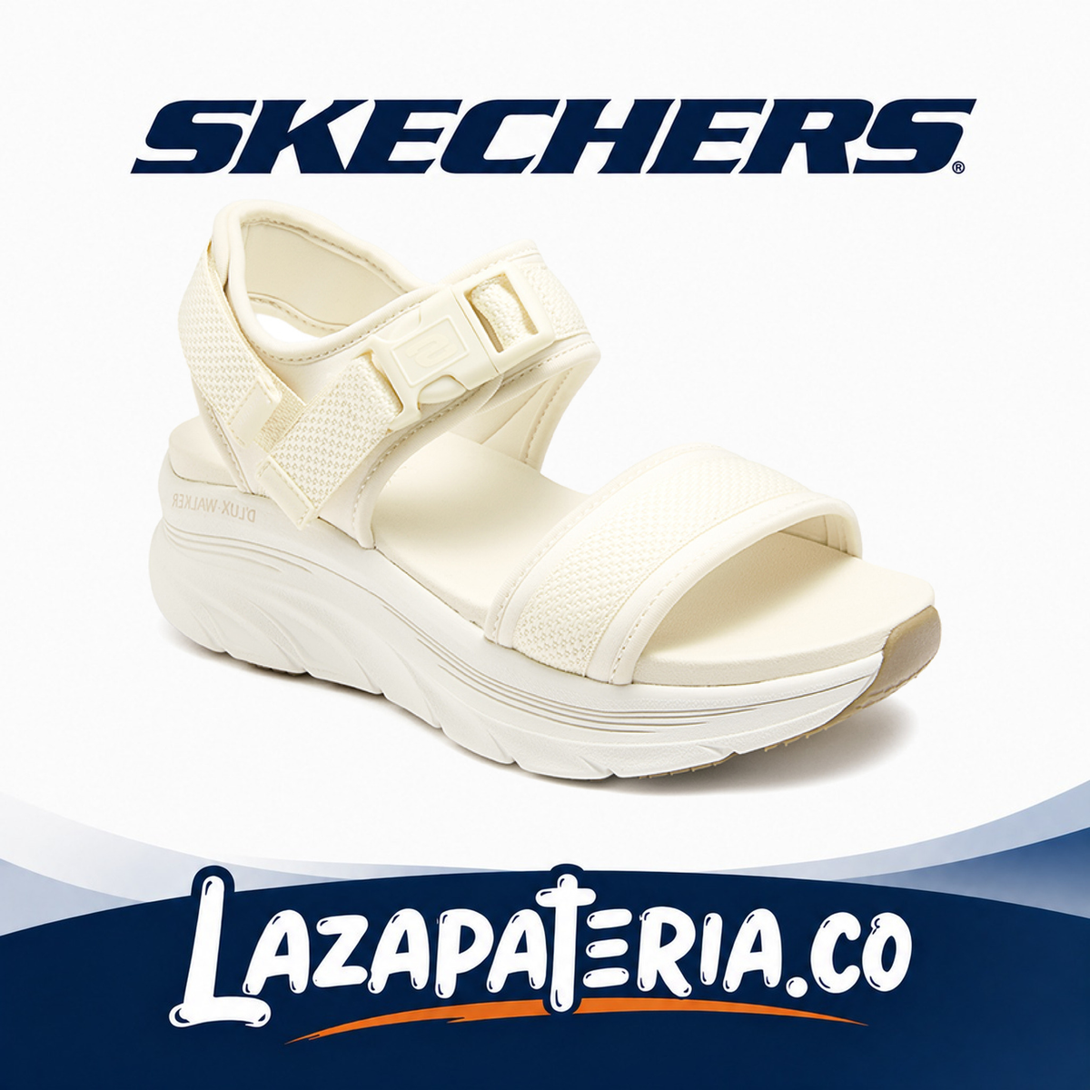 SKECHERS MUJER D'LUX WALKER BLANCO C11P9824OFWT