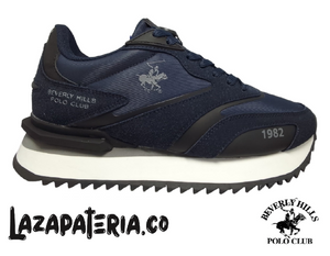 ZAPATO LONA AZUL OSCURO X BLANCO