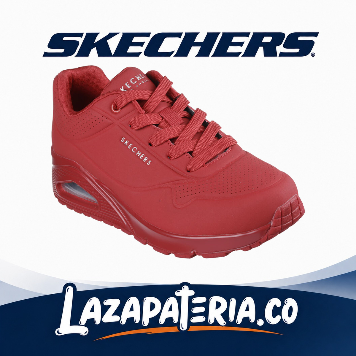 SKECHERS MUJER UNO ROJO C73P690RDS