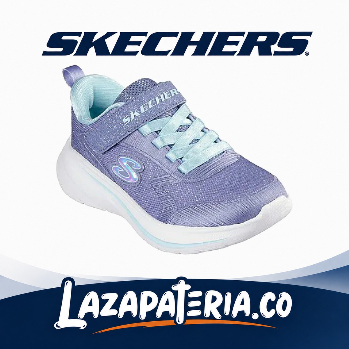 Tenis Skechers Wave 92 Niña Gris C30P3557LSLT