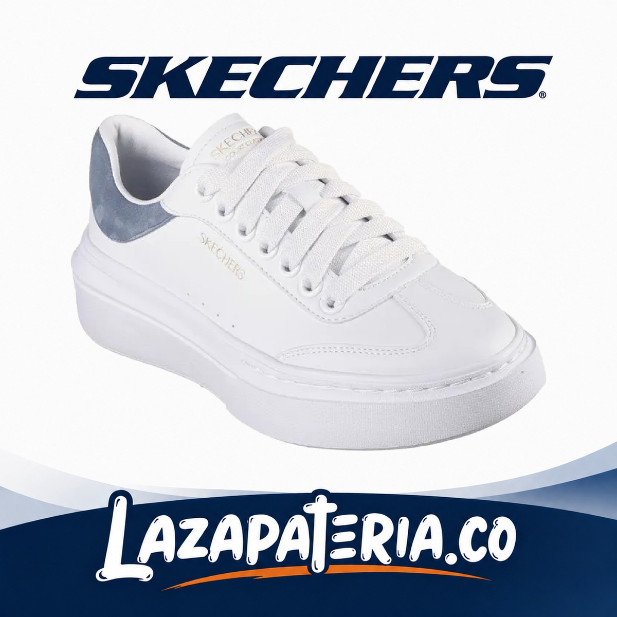 SKECHERS MUJER CORDOVA CLASSIC BLANCO C18P5060WBL
