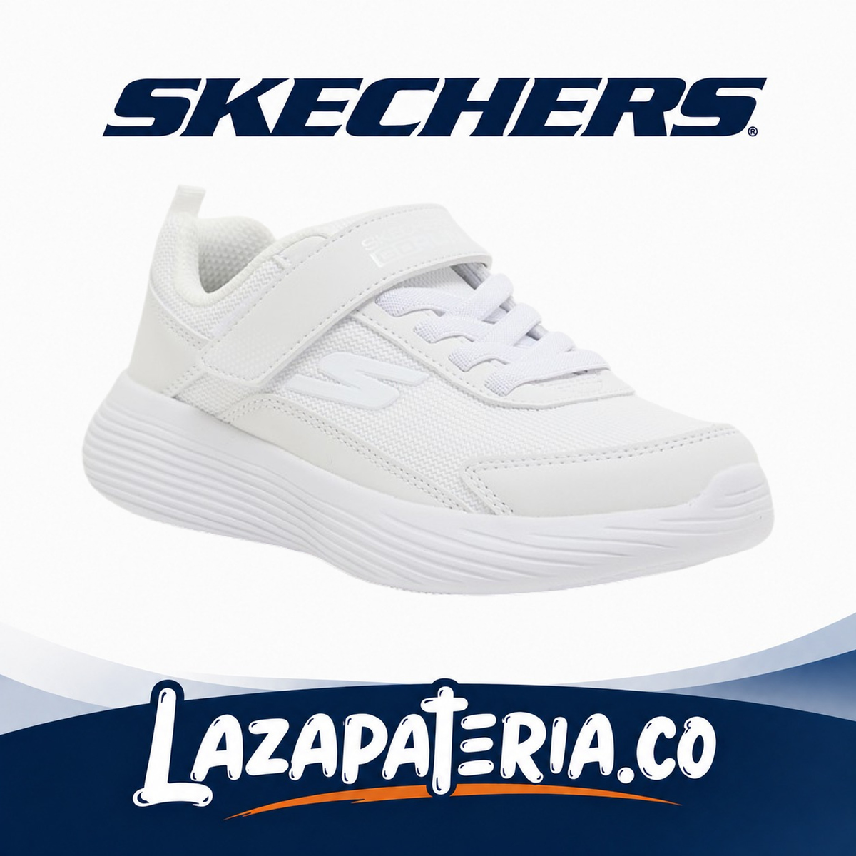 Tenis Skechers GOrun Niña Blanco C40P5094LWHT