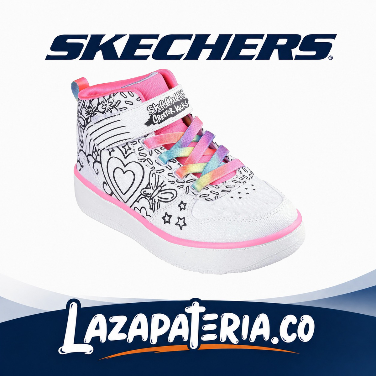 SKECHERS NIÑA SPORT COURT 92 BLANCO C30P2213LWMLT