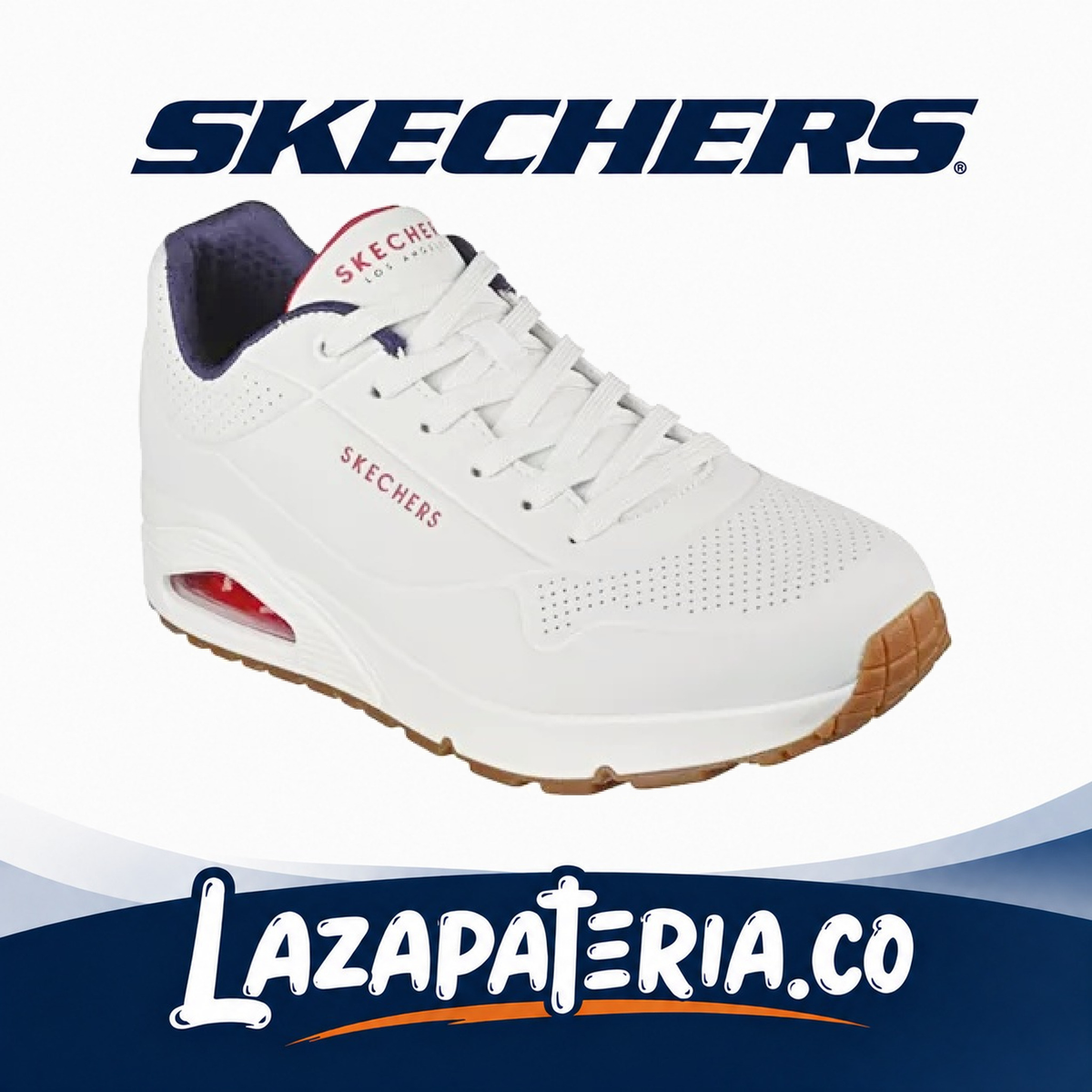 SKECHERS HOMBRE UNO BLANCO C52P458WNVR