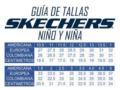 SKECHERS NIÑA C30P2585LGYBL